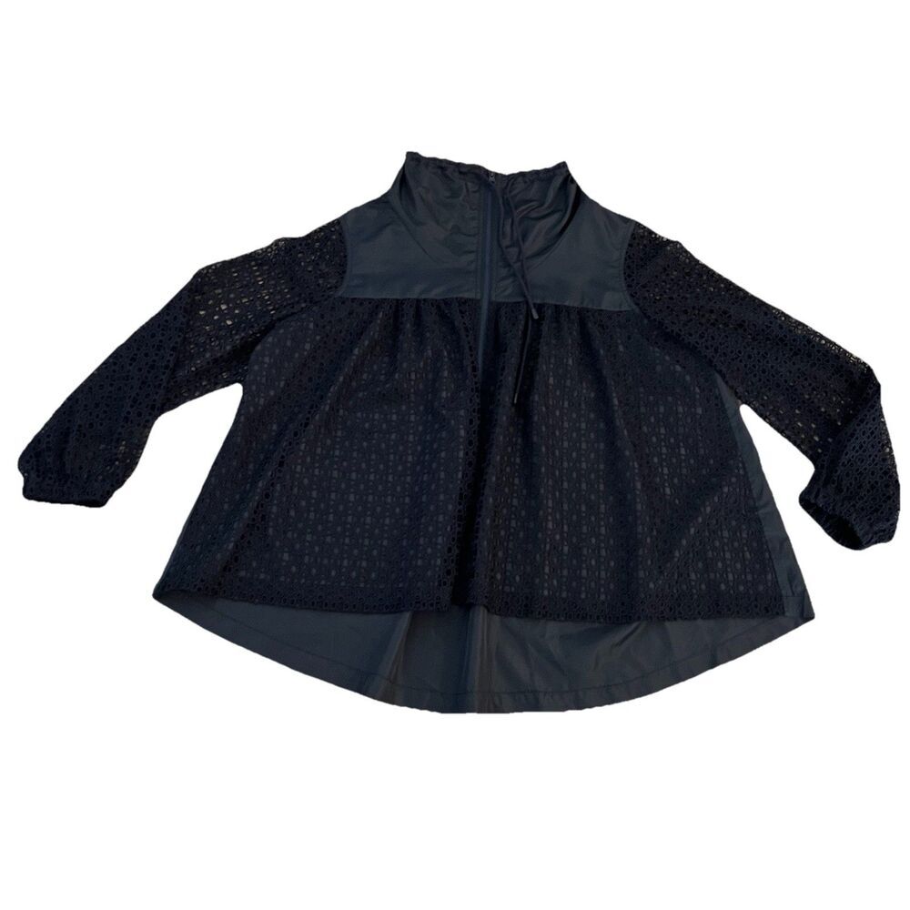 Crown & Ivy Women’s Jacket Large Eylet Embroidered Outdoor